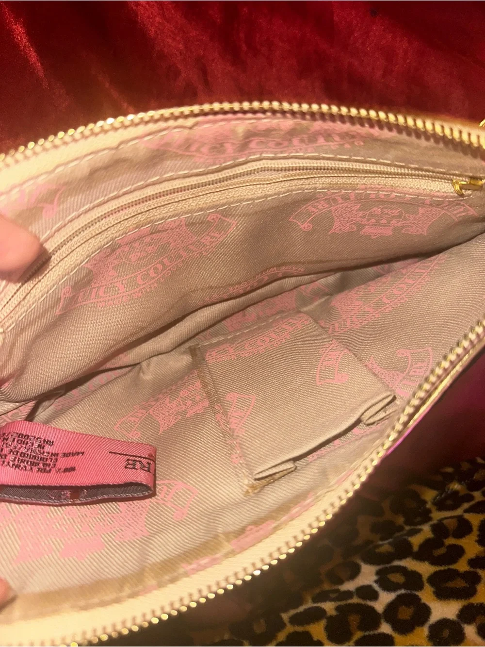 Juicy Couture Black and Gold Chain Shoulder Bag
